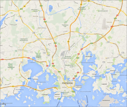 Kaart Helsinki
