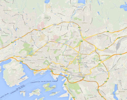 Kaart Oslo
