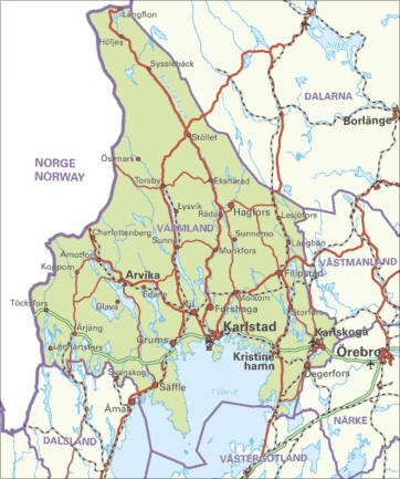 Kaart Värmland